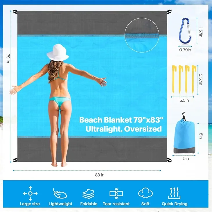Sandproof Oversized Beach Blanket factory